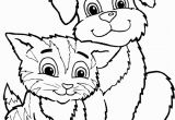 Puppies and Kitties Coloring Pages Epic Dog and Cat Coloring Pages 35 for Your New Dogs Cats