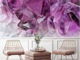 Purple and Pink Dark Floral Wall Mural Purple Great Wave Removable Wall Paper Wall Mural Fabric Textile Modern Home Decoration