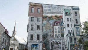 Quebec City Wall Mural Quebec Canada 13 09 2017 Fresco Fresque Quebecois Painting Art