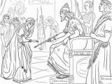 Queen Esther Coloring Page Esther and King Xerxes Super Coloring