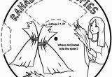 Rahab and Spies Coloring Page Rahab Hides the Spies