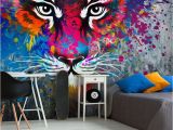 Rainbow Wall Mural Uk Tiger Art