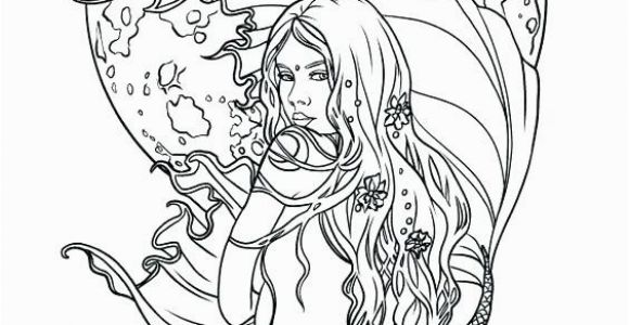 Realistic Mermaid Coloring Pages for Adults Realistic Coloring Pages for Adults at Getcolorings