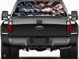 Rear Window Murals for Trucks Auto Motors International American Flag 9 11 In God We Trust