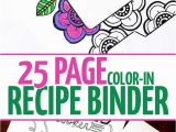 Recipe Book Coloring Pages the Recipe Binder that You Can Color In