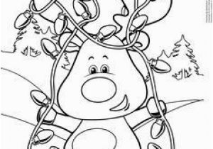 Reindeer Christmas Coloring Pages Reindeer Lights and Be Used as A Fastner Page with Snaps or