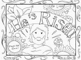 Religious Easter Coloring Pages for toddlers Jesus is Risen Coloring Page Whats In the Bible Adorable He Ruva