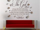 Religious Wall Murals for Churches Amazon Romans 15 V 13 Niv Christian Bible Quote Vinyl Wall