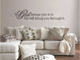 Religious Wall Murals for Churches Christian if God Brings You to It Religious Vinyl Wall Sticker Decal