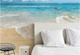 Removable Beach Wall Murals Ide Wallpaper Pantai Dengan Laut Biru Dan Pasir Putih Yang