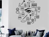 Removable Mural Wall Stickers Details About Vinyl Decal Makeup Cosmetics Woman Girl Beauty