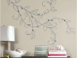 Removable Wall Mural Stickers Silver Leaf Giant Peel and Stick Wall Decals with Pearls