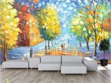 Removable Wall Murals Nature 3d Abstract Colorful Woods Wallpaper Removable Self