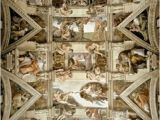 Renaissance Wall Murals Sistine Chapel Ceiling and Lunettes Mural Michelangelo Buonarroti