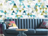 Repositionable Wall Murals Abstract Geometric Wallpaper Self Adhesive Wallpaper Colorful