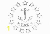 Rhode island Coloring Pages Rhode island State Flag Coloring Page