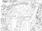 Rick and Morty Trippy Coloring Pages Printable Rick and Morty Coloring Pages