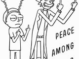 Rick and Morty Trippy Coloring Pages Rick and Morty Peace Among Worlds Vinyl Wall Decal
