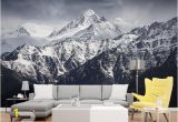 Rocky Mountain Wall Mural Mountain Wall Mural Winter Landscape Wallpaper Wall Mural Self Adhesive Peel & Stick Mural Rocky Mountain Wall Covering