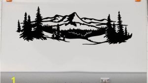 Rv Vinyl Murals Lake Trees Mountains Rv Camper Vinyl Decal Sticker Graphic Custom