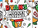 Ryan S Mystery Playdate Coloring Pages Popular Ryan toys Coloring Pages Image Desain Interior