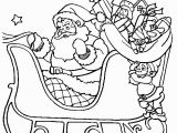 Santa Claus On His Sleigh Coloring Pages Santa Sleigh Ride Christmas Coloring Page Outline Drawing for