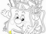 School Supplies Coloring Pages Printables Back to School Coloring Page Freebie