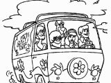 Scooby Doo Coloring Pages Mystery Machine Mystery Machine Coloring Page at Getcolorings