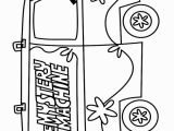 Scooby Doo Coloring Pages Mystery Machine Scooby Doo Van Coloring Page for Kids