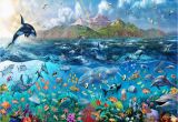 Sea Life Murals Photo Wall Mural Free Rainbow Tropical Underwater Ocean Sea Life