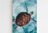 Sea Turtle Wall Mural Turtle Print Turtle Wall Art Ocean Print Oacen Wall Art