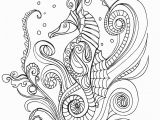 Seahorse Coloring Pages for Adults Lostbumblebee Grown Up Colouring Sheet Sea Horse