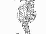 Seahorse Coloring Pages for Adults Seahorse Adult Coloring Page