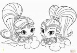 Shimmer and Shine Coloring Pages Online Shimmer and Shine Coloring Page