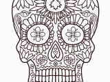 Simple Day Of the Dead Coloring Pages Day the Dead Skulls Coloring Pages Coloring Home