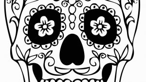 Simple Day Of the Dead Coloring Pages Dia De Los Muertos Day Of the Dead for Children Dia De