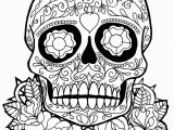 Simple Day Of the Dead Coloring Pages Dia De Los Muertos Day Of the Dead to Color for Children