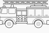 Simple Fire Truck Coloring Page 12 Luxury Fire Truck Coloring Page