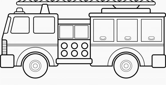 Simple Fire Truck Coloring Page 12 Luxury Fire Truck Coloring Page