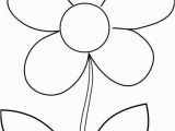 Simple Flower Coloring Pages Simple Flower Coloring Page for Kids Free Printable Picture