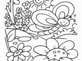 Simple Spring Coloring Pages Printable Spring Time Coloring Pages