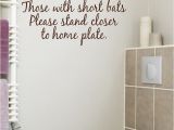 Small Bathroom Wall Murals Details About Bathroom Quote Those with Short Bats Vinyl