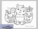 Snoopy Halloween Coloring Pages Halloween Printable Coloring Page Pumpkins Cats by