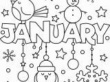 Snow Coloring Pages for toddlers Happy New Year January Colouring Page