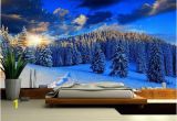 Snow Mountain Wall Mural Snow Mountain Mural Wallpaper Nature Snow Wall Mural Self