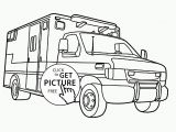 Snow Plow Coloring Page Ambulance Coloring Page
