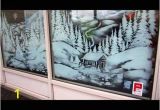 Snow Scene Wall Murals Christmas Window Painting Snow Scene This is the Beginning