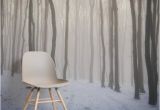 Snow Scene Wall Murals Snow forest Wallpaper