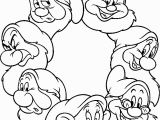 Snow White and the Seven Dwarfs Coloring Pages Pin Em Papirklip