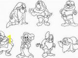 Snow White and the Seven Dwarfs Coloring Pages Seven Dwarfs Drawing Writing Pinterest